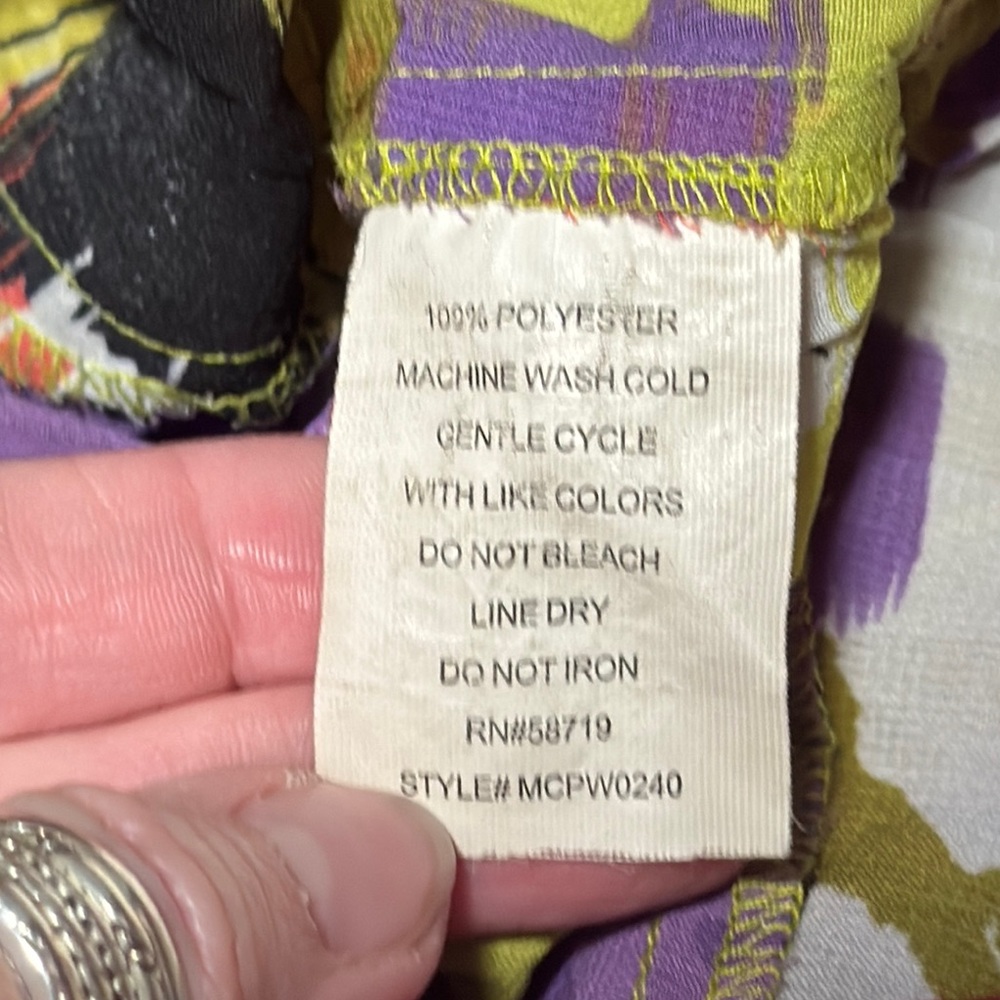 Notations Multicolor Ruffle Tie-Front Tunic - Picture 5 of 6